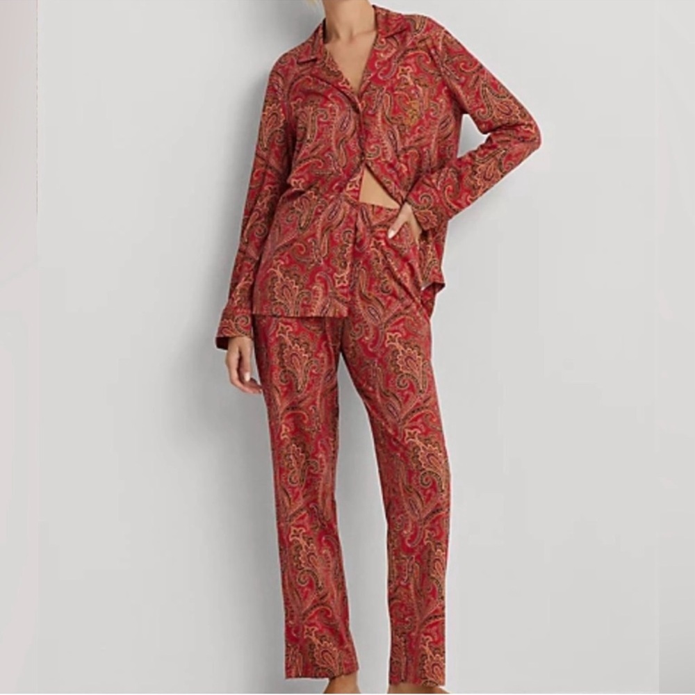 Ralph Lauren Paisley Cotton PJ Set